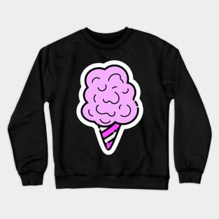 Cotton Candy // Line Art Sticker Crewneck Sweatshirt